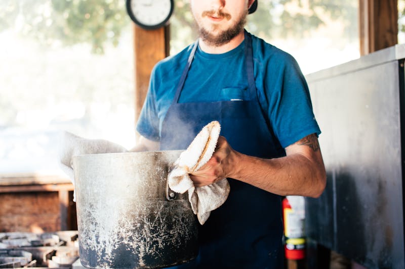 Portrait of James Kowalski, Head Pizzaiolo at Pequod's Pizza